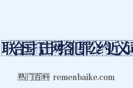 联合国打击网络犯罪公约近义词是什么意思的图片